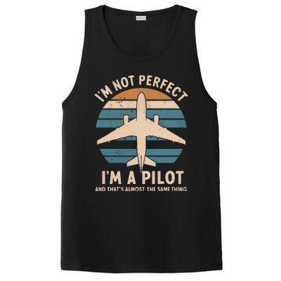 IM Not Perfect But Im A Pilot Airplane PosiCharge Competitor Tank