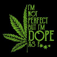 IM Not Perfect But IM Dope Drawstring Bag