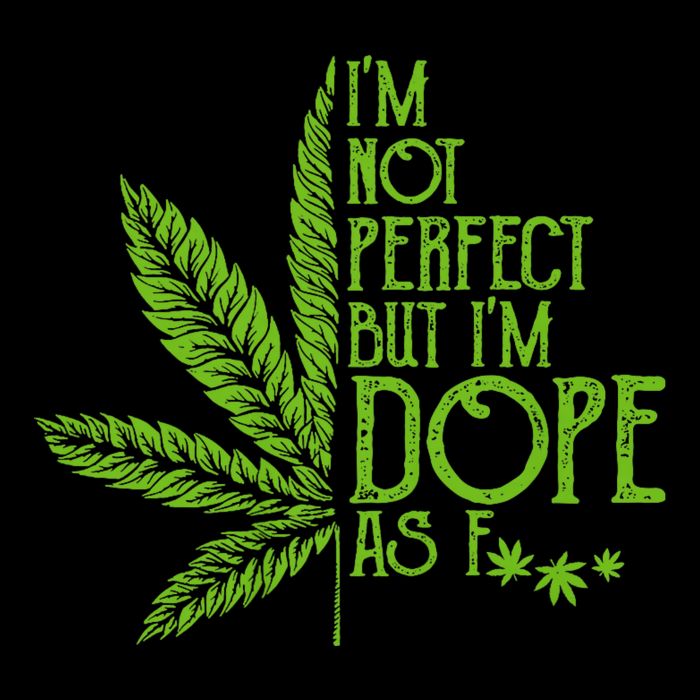 IM Not Perfect But IM Dope Drawstring Bag