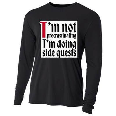 I'm not procrastinating I'm doing side quests Cooling Performance Long Sleeve Crew