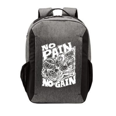 Inspirational No Pain No Gain Fitness Gift Vector Backpack