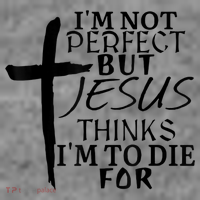 I'm Not Perfect But Jesus Thinks I'm To Die For Tall Hoodie
