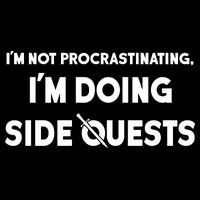 I'm Not Procrastinating I'm Doing Side Quests Gamer 7-Panel Snapback Hat