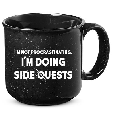 I'm Not Procrastinating I'm Doing Side Quests Gamer 15oz Campfire Ceramic Mug