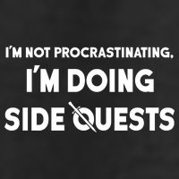 I'm Not Procrastinating I'm Doing Side Quests Gamer Premium Pullover Hoodie