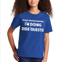 I'm Not Procrastinating I'm Doing Side Quests Gamer Kids T-Shirt