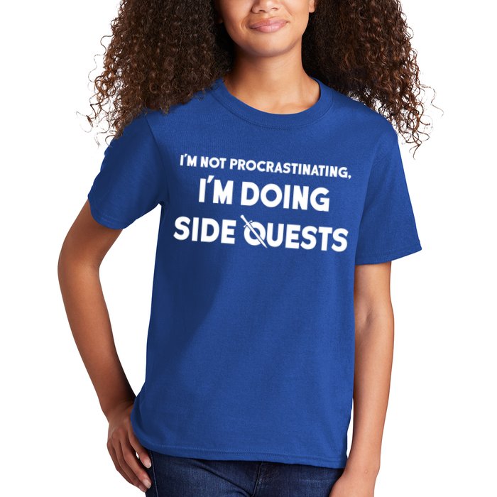 I'm Not Procrastinating I'm Doing Side Quests Gamer Kids T-Shirt