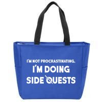 I'm Not Procrastinating I'm Doing Side Quests Gamer Zip Tote Bag
