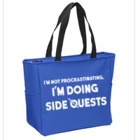 I'm Not Procrastinating I'm Doing Side Quests Gamer Zip Tote Bag