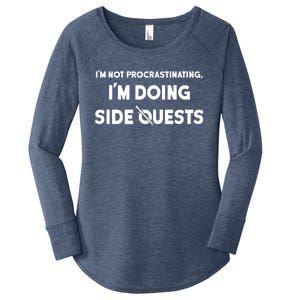 I'm Not Procrastinating I'm Doing Side Quests Gamer Women's Perfect Tri Tunic Long Sleeve Shirt