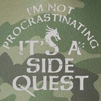 I'm Not Procrastinating, It's A Side Quest Legacy Tie Dye Trucker Hat