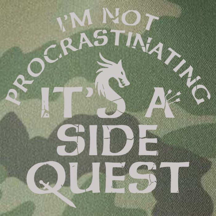 I'm Not Procrastinating, It's A Side Quest Legacy Tie Dye Trucker Hat