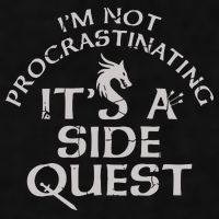 I'm Not Procrastinating, It's A Side Quest Ladies PosiCharge Tri-Blend Wicking Tank