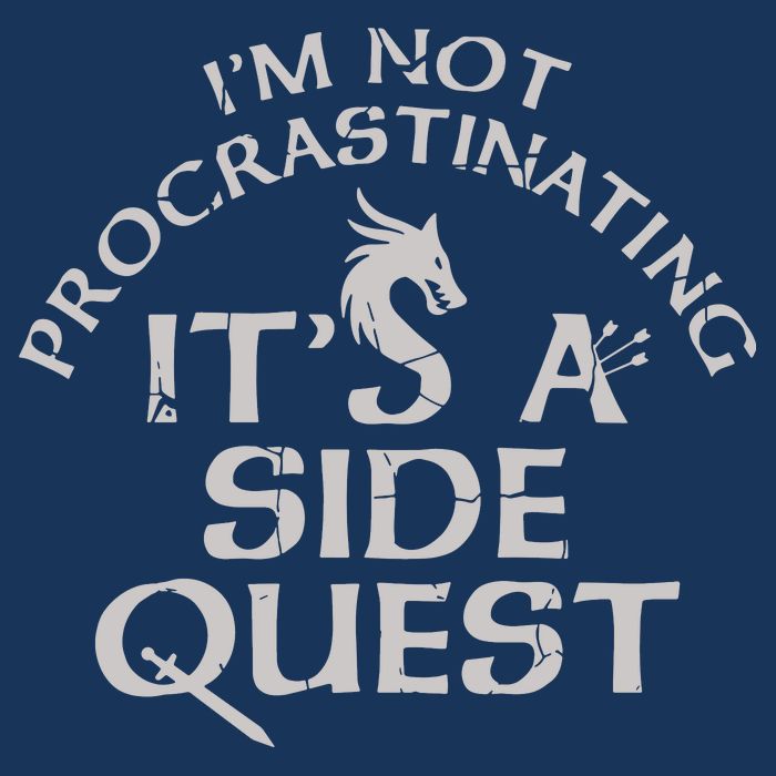 I'm Not Procrastinating, It's A Side Quest Sustainable Bucket Hat
