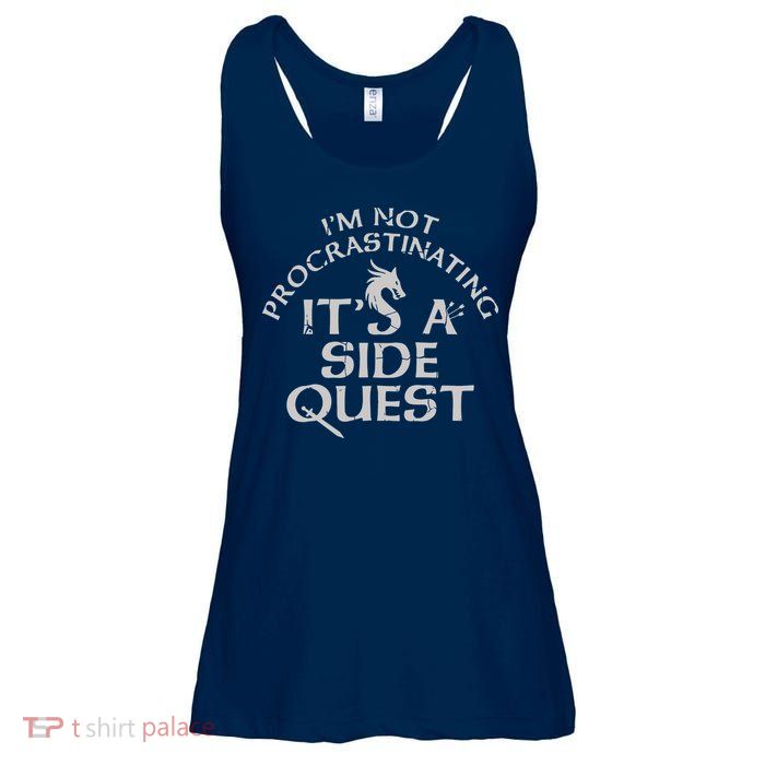 I'm Not Procrastinating, It's A Side Quest Ladies Essential Flowy Tank