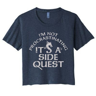 I'm Not Procrastinating, It's A Side Quest Crop Top