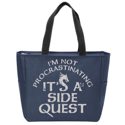 I'm Not Procrastinating, It's A Side Quest Zip Tote Bag