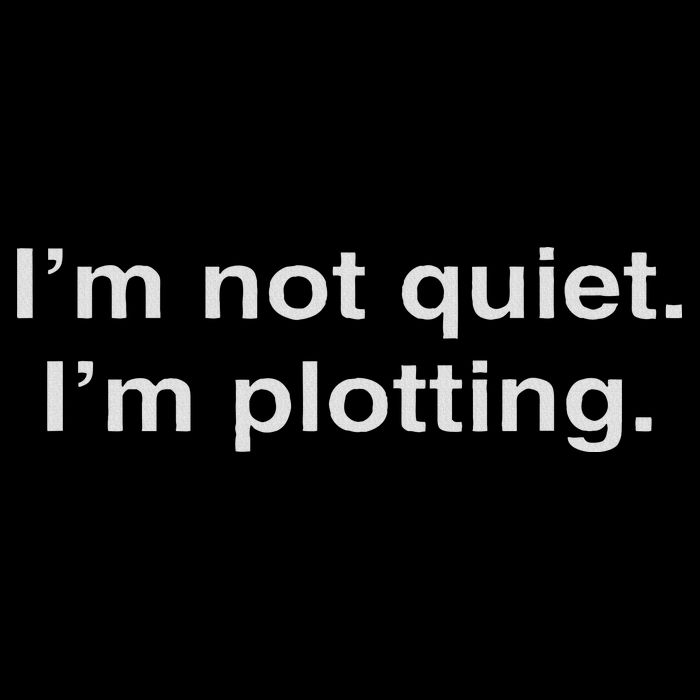 I'm Not Quiet I'm Plotting Funny Introvert Cooling Performance Crew T-Shirt