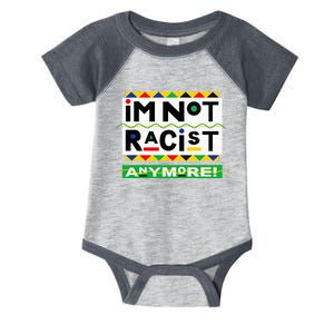 Im Not Racist Anymore Juneteemth Infant Baby Jersey Bodysuit