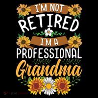 Im Not Retired Im A Professional Grandma Mothers Day Cooling Performance Long Sleeve Crew
