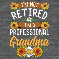 Im Not Retired Im A Professional Grandma Mothers Day Flat Bill Trucker Hat