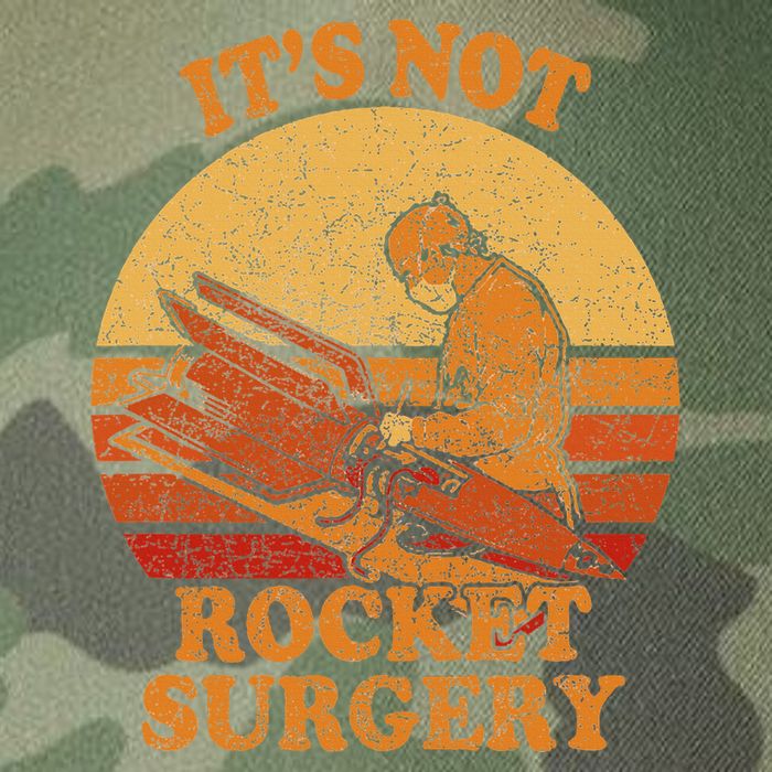 Its Not Rocket Surgery Retro Surgeon Rocket Scientist Legacy Tie Dye Trucker Hat
