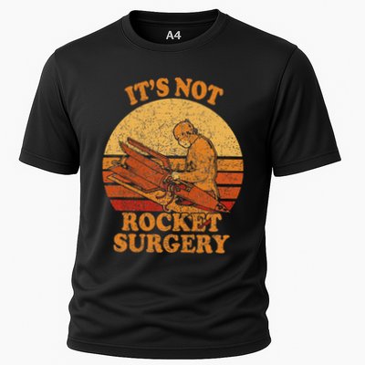 Its Not Rocket Surgery Retro Surgeon Rocket Scientist Performance Shirt