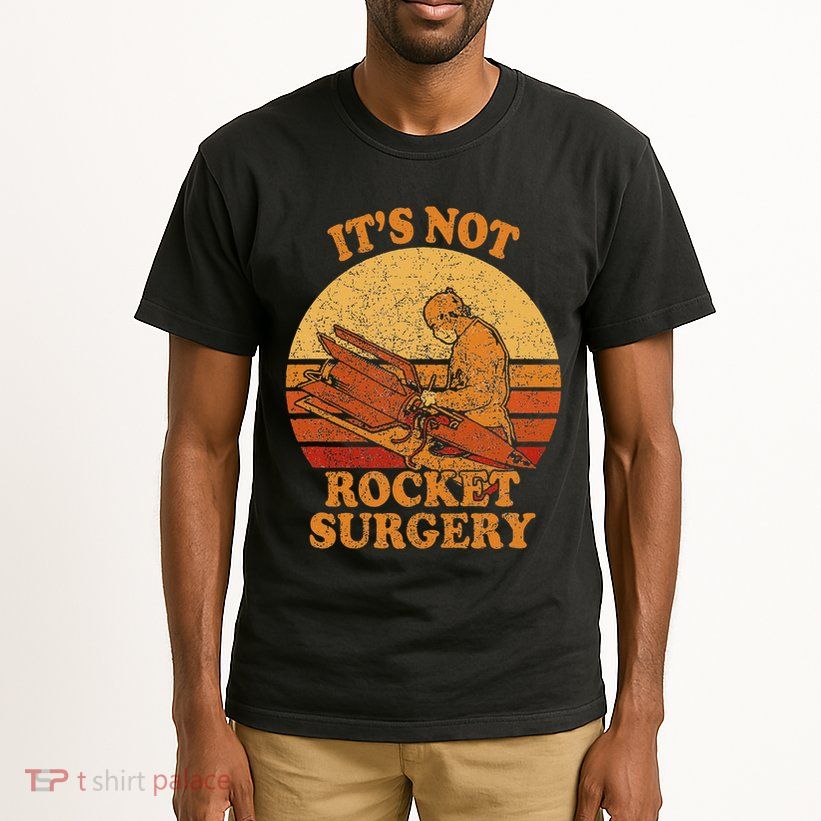 Its Not Rocket Surgery Retro Surgeon Rocket Scientist Tall T-Shirt
