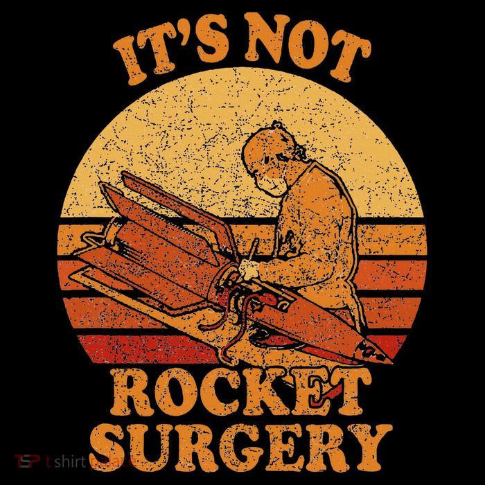 Its Not Rocket Surgery Retro Surgeon Rocket Scientist Bucket Hat