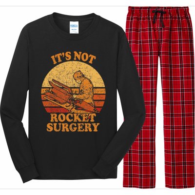 Its Not Rocket Surgery Retro Surgeon Rocket Scientist Long Sleeve Pajama Set