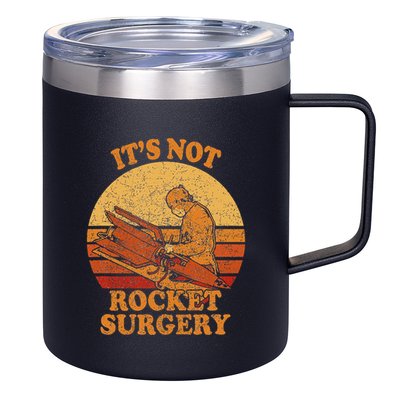 Its Not Rocket Surgery Retro Surgeon Rocket Scientist 12oz Stainless Steel Coffee Mug