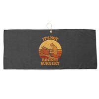 Its Not Rocket Surgery Retro Surgeon Rocket Scientist Large Microfiber Waffle Golf Towel