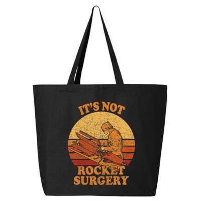 Its Not Rocket Surgery Retro Surgeon Rocket Scientist 25L Jumbo Tote