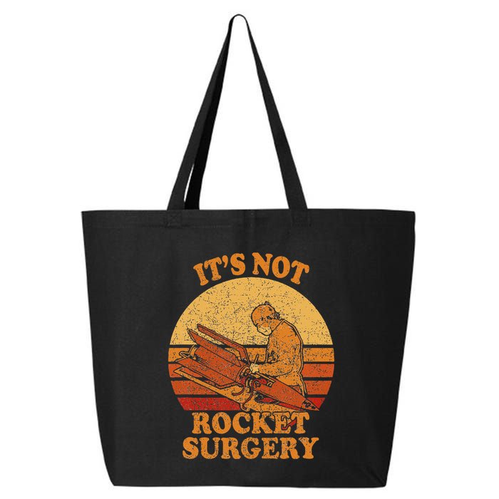 Its Not Rocket Surgery Retro Surgeon Rocket Scientist 25L Jumbo Tote