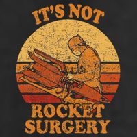 Its Not Rocket Surgery Retro Surgeon Rocket Scientist 25L Jumbo Tote