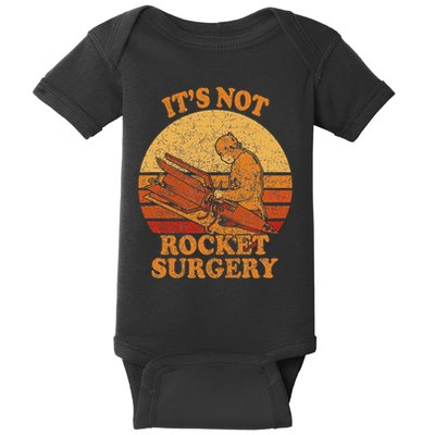 Its Not Rocket Surgery Retro Surgeon Rocket Scientist Baby Bodysuit