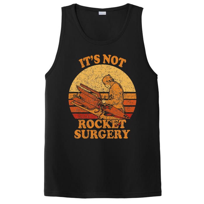 Its Not Rocket Surgery Retro Surgeon Rocket Scientist PosiCharge Competitor Tank