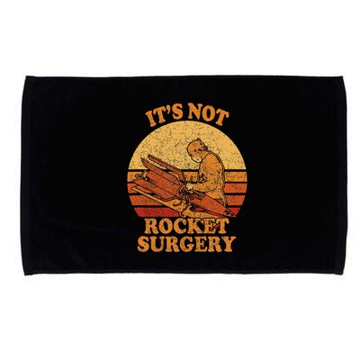 Its Not Rocket Surgery Retro Surgeon Rocket Scientist Microfiber Hand Towel