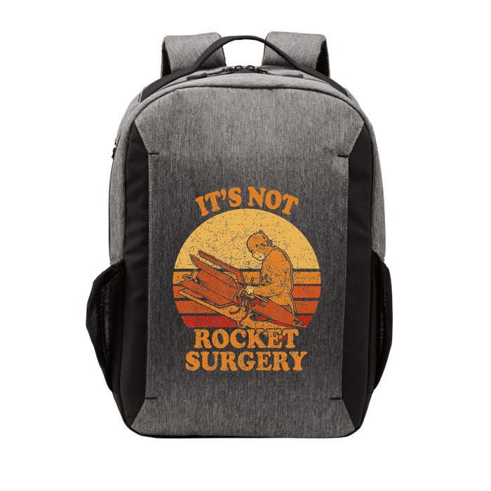 Its Not Rocket Surgery Retro Surgeon Rocket Scientist Vector Backpack
