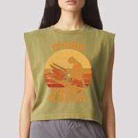 Its Not Rocket Surgery Retro Surgeon Rocket Scientist Garment-Dyed Women's Muscle Tee