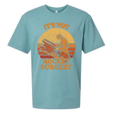 Its Not Rocket Surgery Retro Surgeon Rocket Scientist Sueded Cloud Jersey T-Shirt