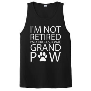 I’m Not Retired I’m A Professional Grand Paw Fathers Day PosiCharge Competitor Tank