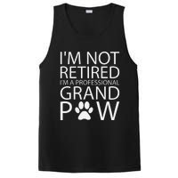 I’m Not Retired I’m A Professional Grand Paw Fathers Day PosiCharge Competitor Tank