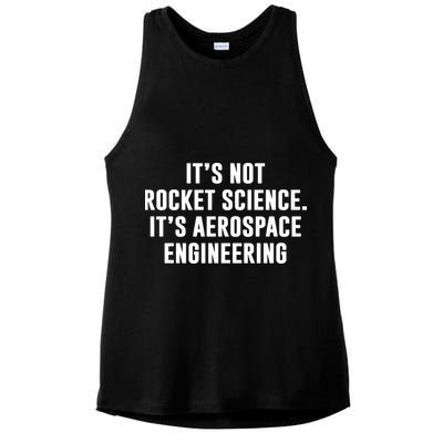 It's Not Rocket Science It's Aerospace Engineering Ladies PosiCharge Tri-Blend Wicking Tank