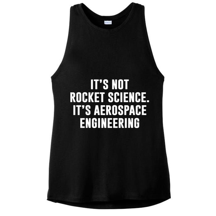 It's Not Rocket Science It's Aerospace Engineering Ladies PosiCharge Tri-Blend Wicking Tank