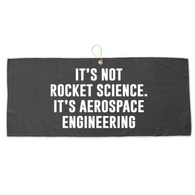 It's Not Rocket Science It's Aerospace Engineering Large Microfiber Waffle Golf Towel