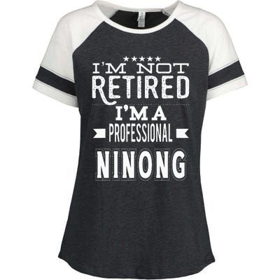 IM Not Retired IM A Professional Ninong Filipino Godfather Enza Ladies Jersey Colorblock Tee