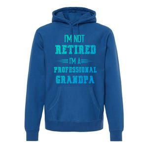 Im Not Retired Im Professional Fathers Day Retired Grandpa Gift Premium Hoodie