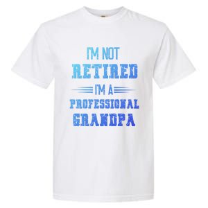 Im Not Retired Im Professional Fathers Day Retired Grandpa Gift Garment-Dyed Heavyweight T-Shirt