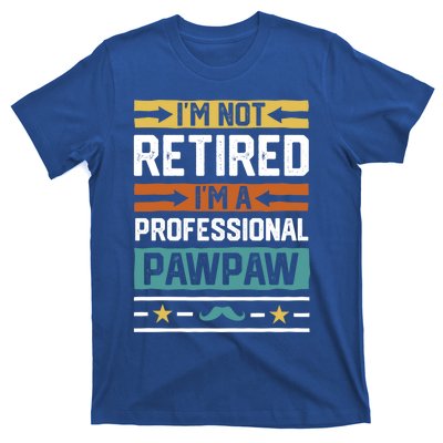 Im Not Retired Im A Professional Pawpaw Retired Grandpa Gift T-Shirt